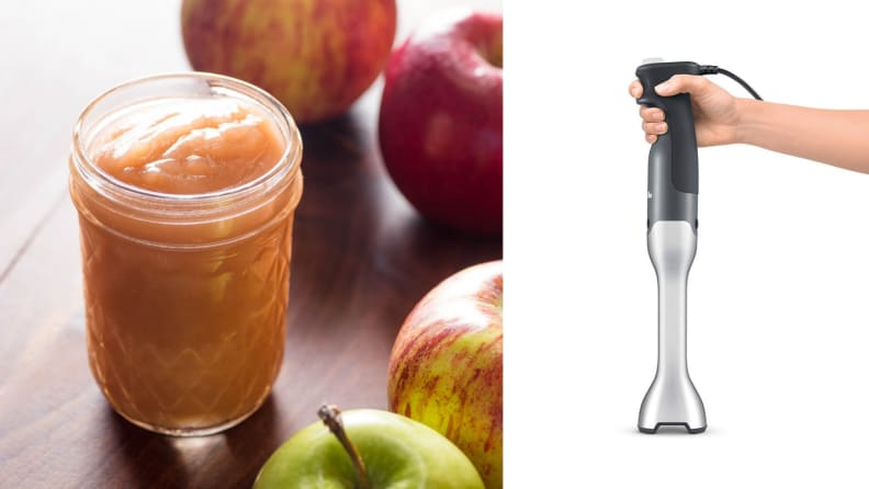 Apple sauce and hand blender