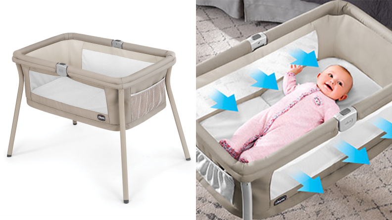 The Chicco LullaGo bassinet is a reasonably priced option.