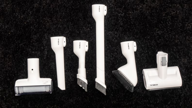 The Tineco Pure One S12 comes with these attachments. However, the S12 Plus comes with more.