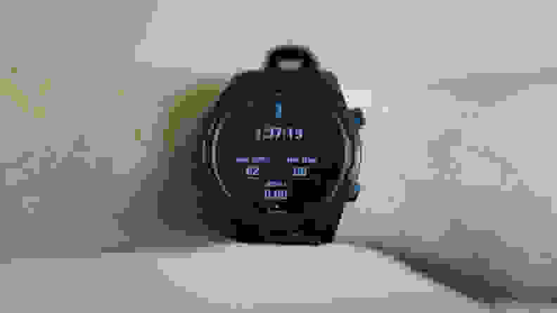 Person wearing the Garmin Descent MK2i smart watch on wrist.