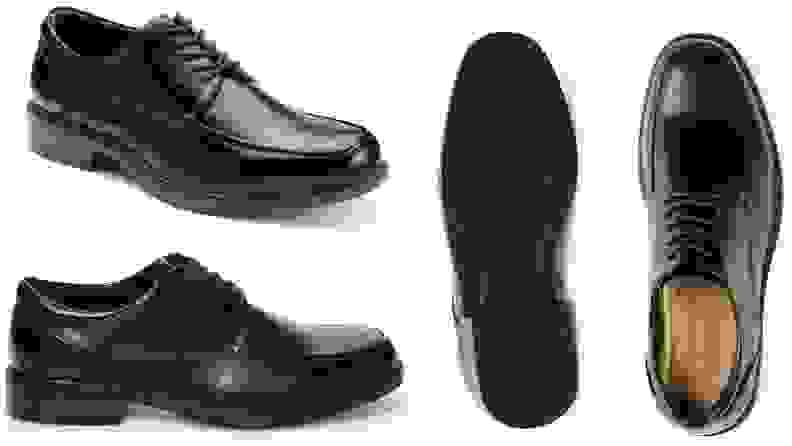 Black pair of dress shoes from Kohl's.