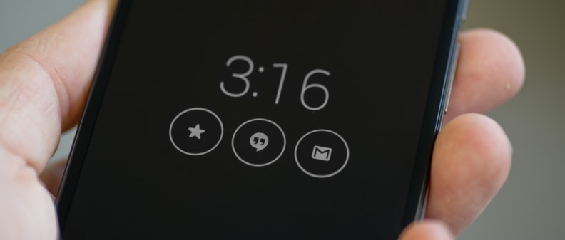 Active notifications on the Motorola Moto X (2014 edition)