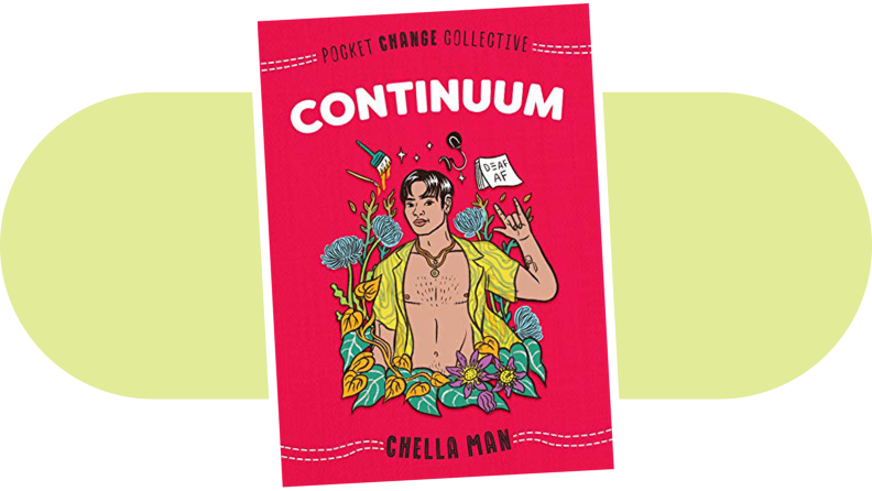Product shot of the book cover for Continuum by Chella Man.