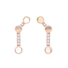 Product image of Opal and Diamond Constellation Climber Earrings