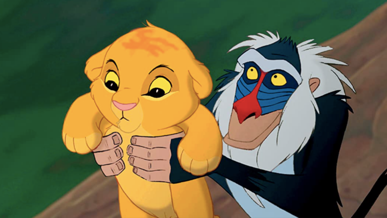 A scene from "The Lion King"