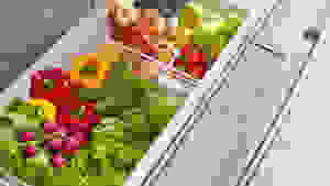 Produce in a refrigerator drawer