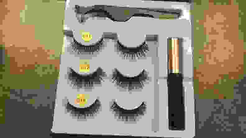 Three pairs of magnetic Coolours eyelashes
