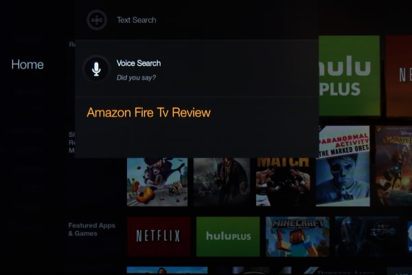 Voice search on the Amazon Fire TV is incredibly accurate.