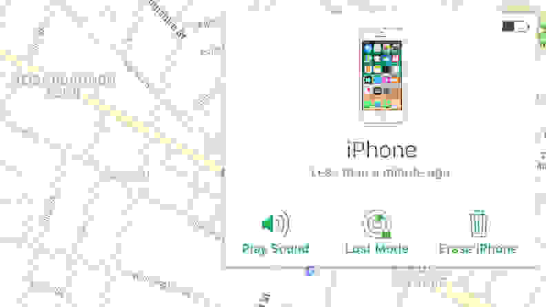 Find My iPhone Interface