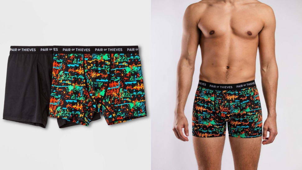Fun patterned boxer briefs from Pair of Thieves.