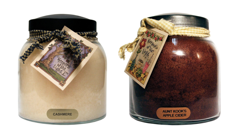 Two scented jar candles