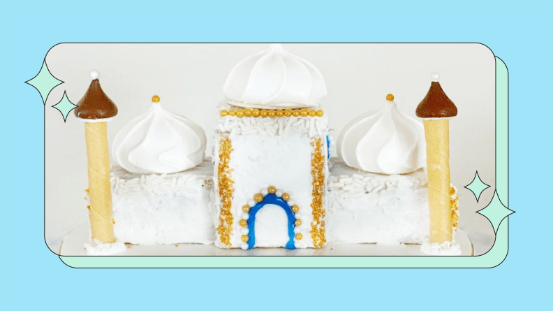 A mosque made out of meringue