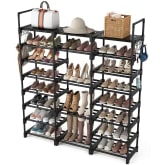  VTRIN Shoe Rack with Covers Shoe and Boot Storage