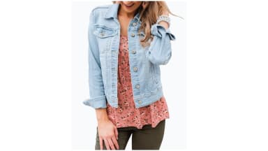 LookbookStore Women's Basic Fitted Denim Jean Jackets