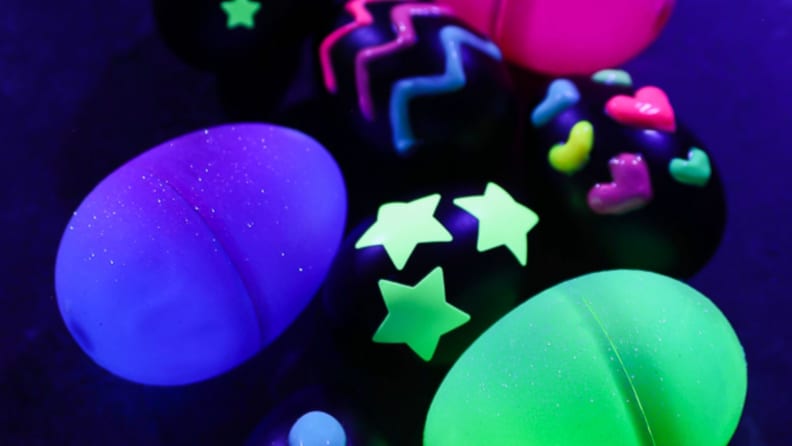 Glow in the dark Easter eggs and fillings.