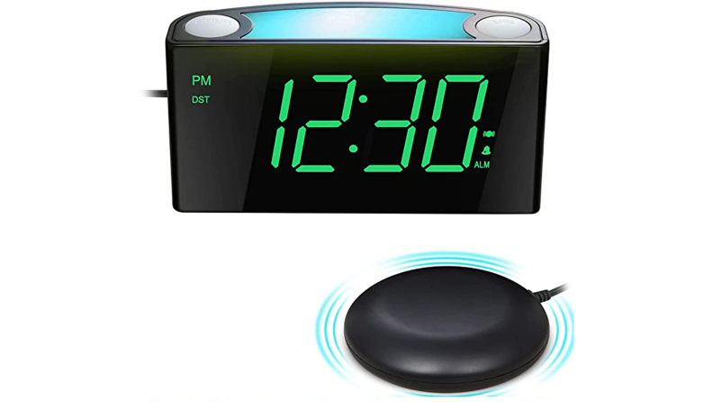 mesqool extra loud alarm clock on white background