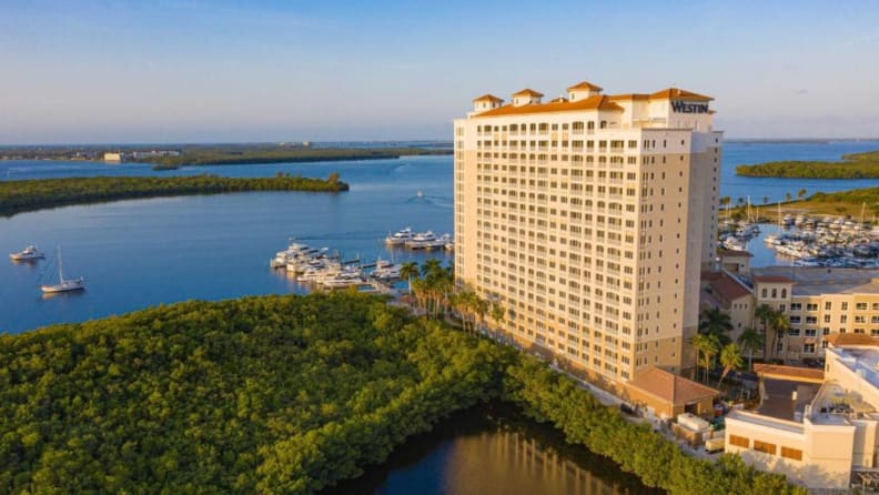 resort hotel on penninsula