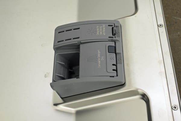The Bosch SHP65TL5UC's detergent dispenser
