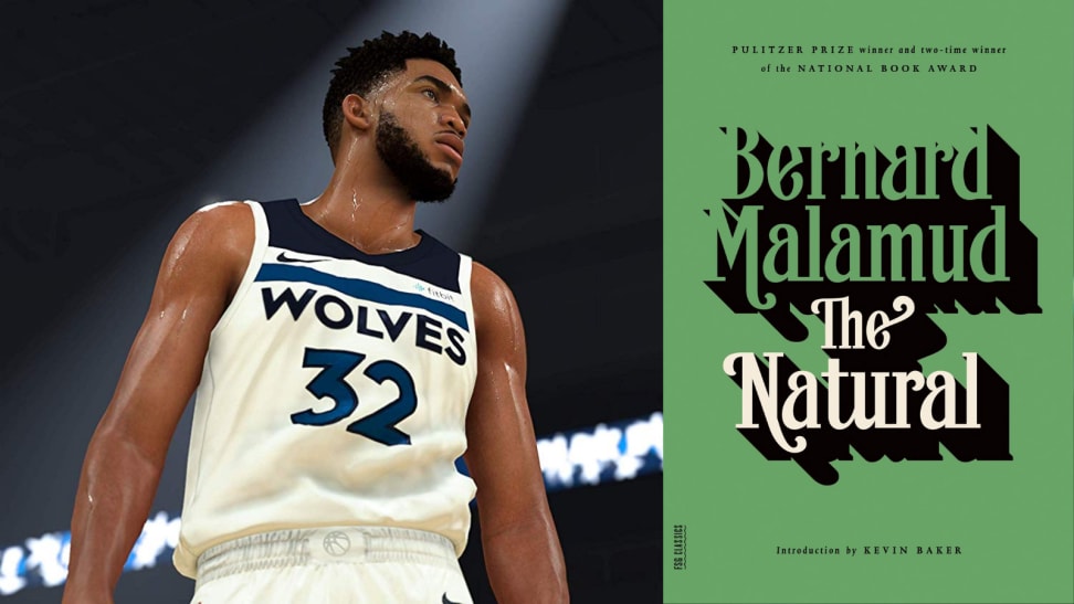 Screenshot from NBA2k20 and a picture of The Natural