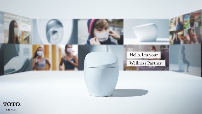A small white container with a lid is accompanied by a caption: