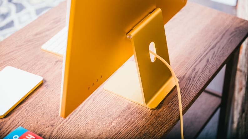 Apple M1 iMac 24-inch yellow back