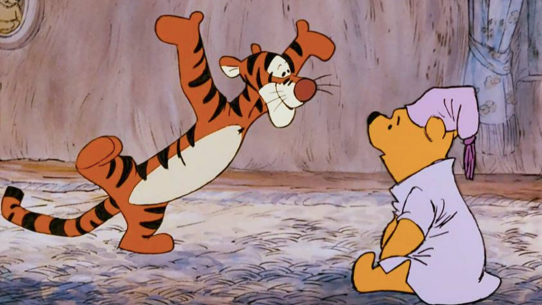 Tigger and Winne from "The Many Adventures of Winnie the Pooh"