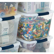 Product image of Rubbermaid Cleverstore 32 Qt Bins, 6-Pack