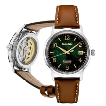 Product image of Seiko Presage Green SRPE45 Brown Leather Automatic Mens Watch