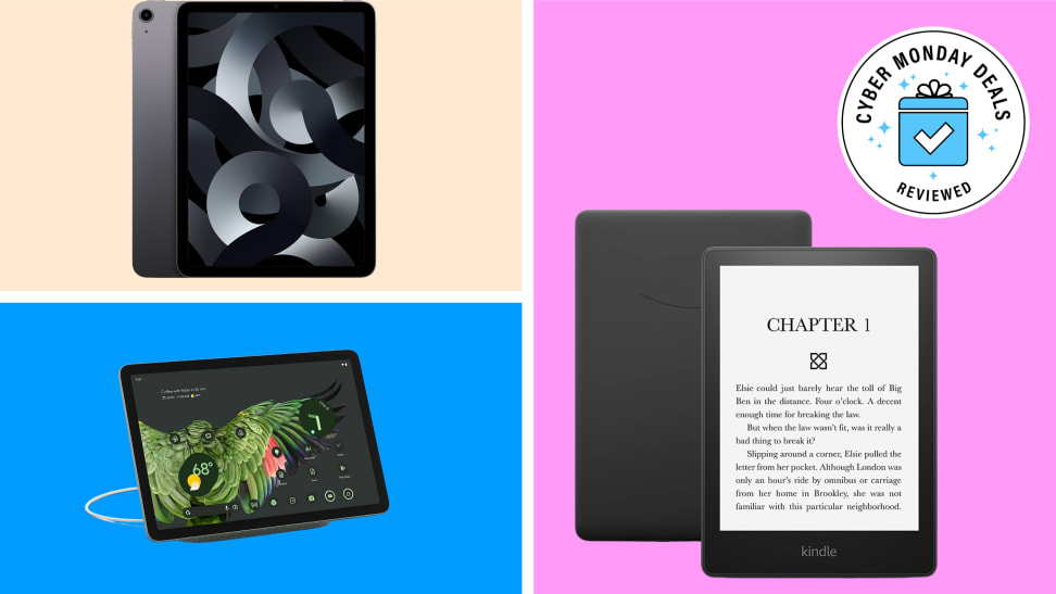 Apple iPad, Google Pixel Tab, Kindle Paperwhite