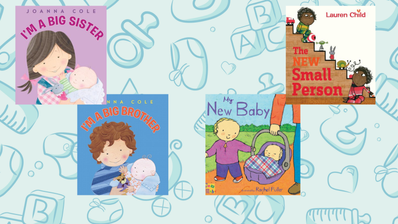 Four children's books about being a sibling.