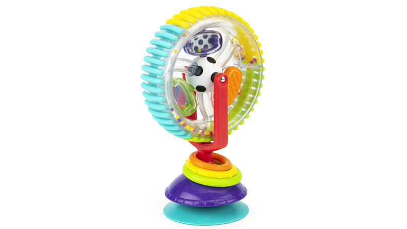 The Wonder Wheel offers a variety of colors, textures, and patterns to engage kids.