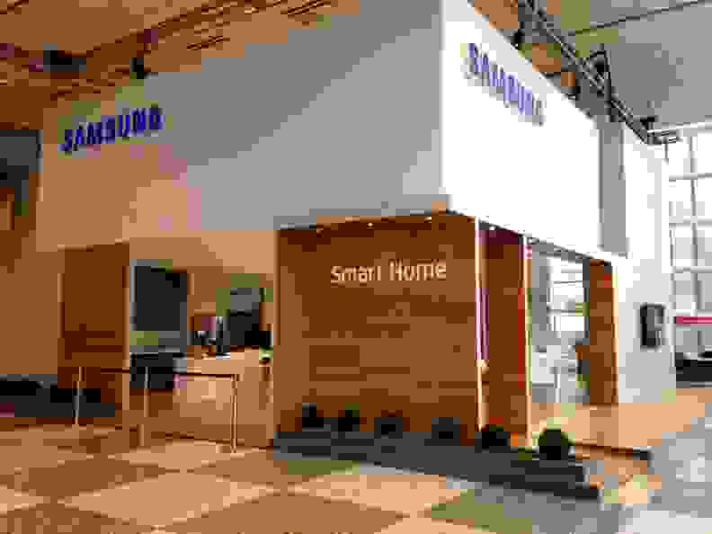 The Samsung Smart Home demo booth