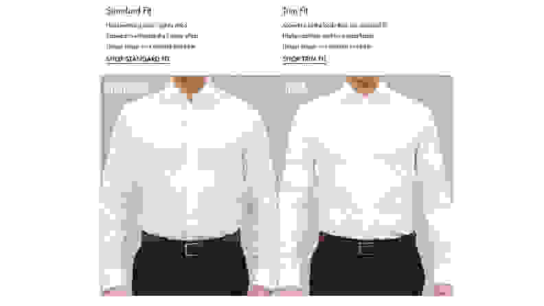 Tie Bar shirt fit guide