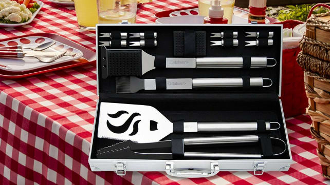 Cuisinart 14-Piece Deluxe Stainless-Steel Grill Set