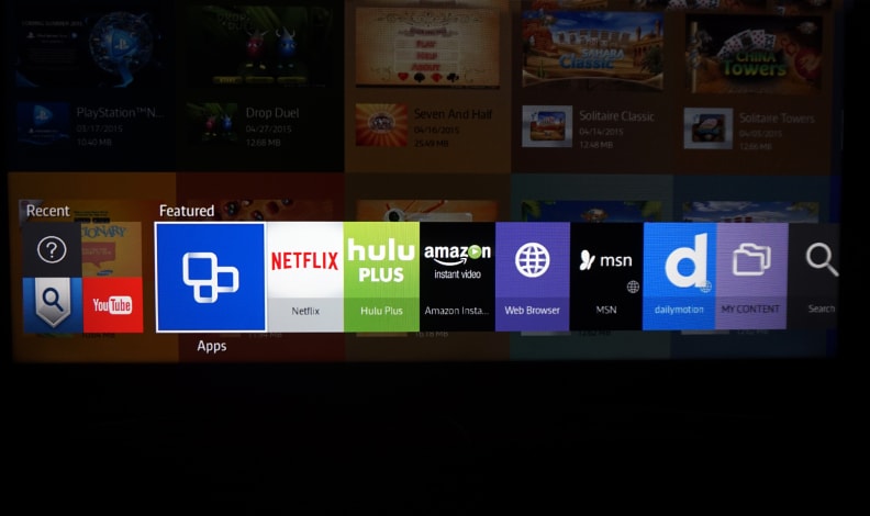 Samsung UN50J5500 app bar