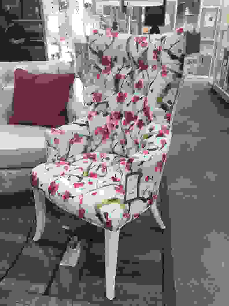 Floral chair at Homesense
