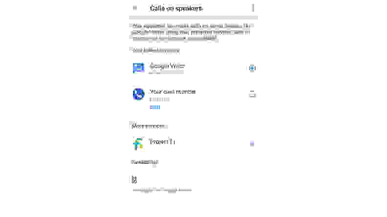 Make a call with Google