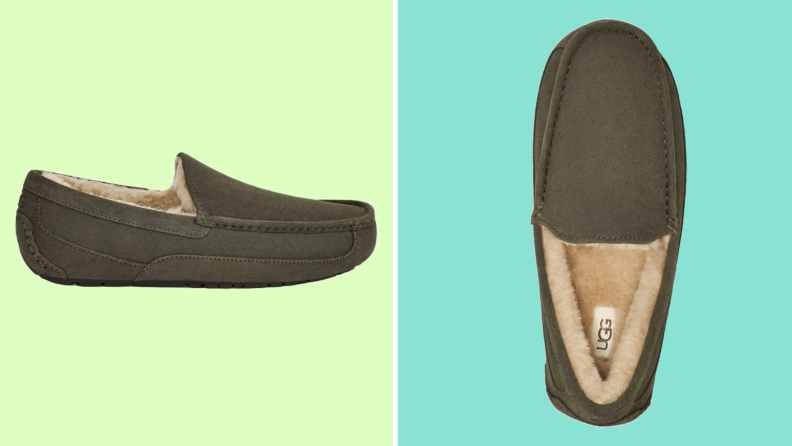 Product image of Ugg Ascot slippers.