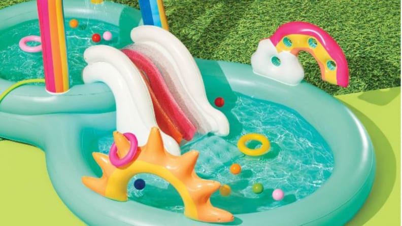 A rainbow slide