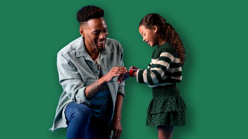 Father gives young daughter a Gabb watch