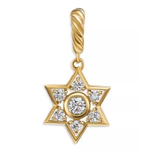 Product image of Star of David Pendant in 18K Yellow Gold with Diamonds