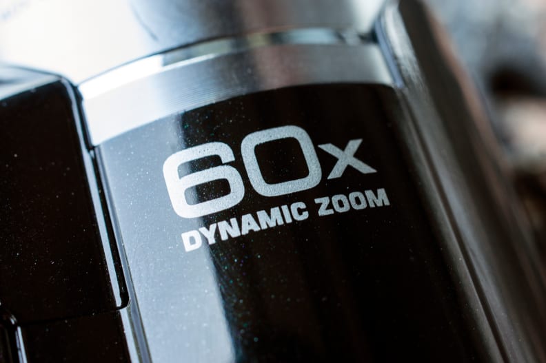 The GZ-R10 has a 40x optical zoom which is extended to 60x digitally.