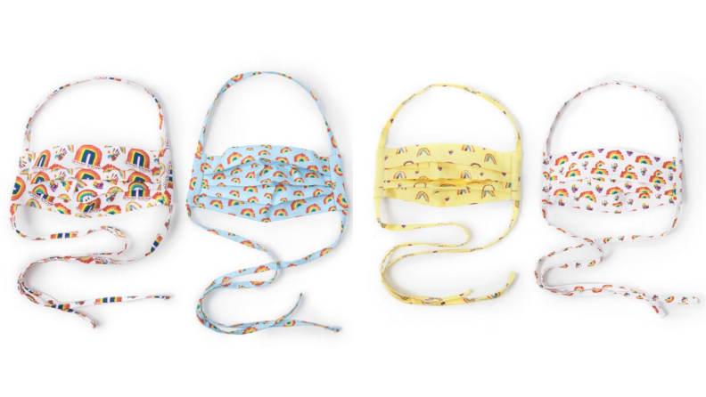 rainbow print mask