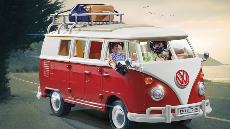A Playmobil VW Bus model