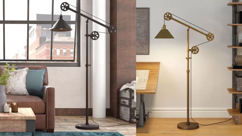 Floor Lamps That Will Light Up, Torchiere Floor Lamp With Task Light Room Essentials