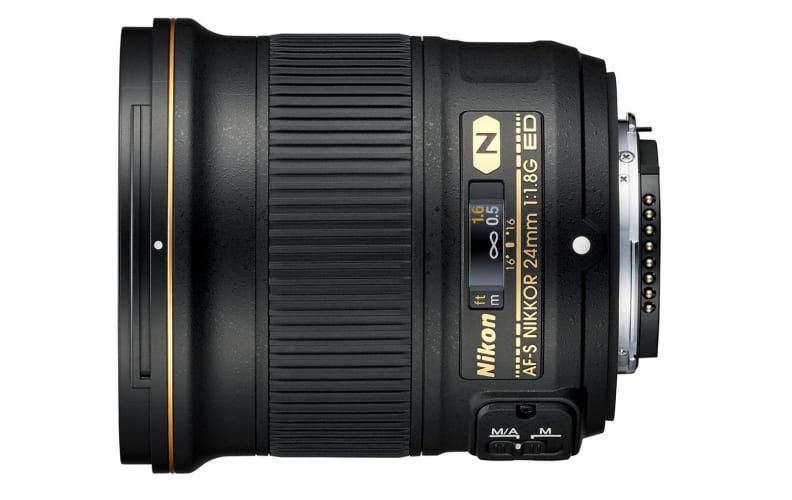 The 24mm f/1.8G, like most G-series Nikon lenses, will have an outside that is primarily made of lightweight plastic.