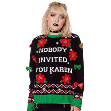 Product image of Light-Up Nobody Invited You Karen Ugly Christmas Sweater