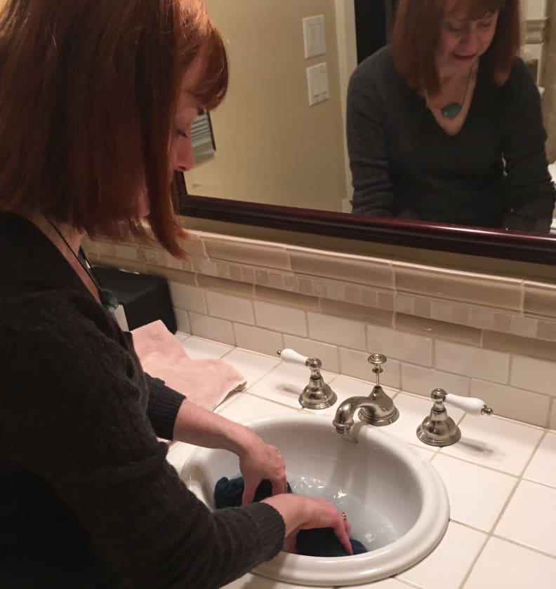 Let the water out, but don't rinse