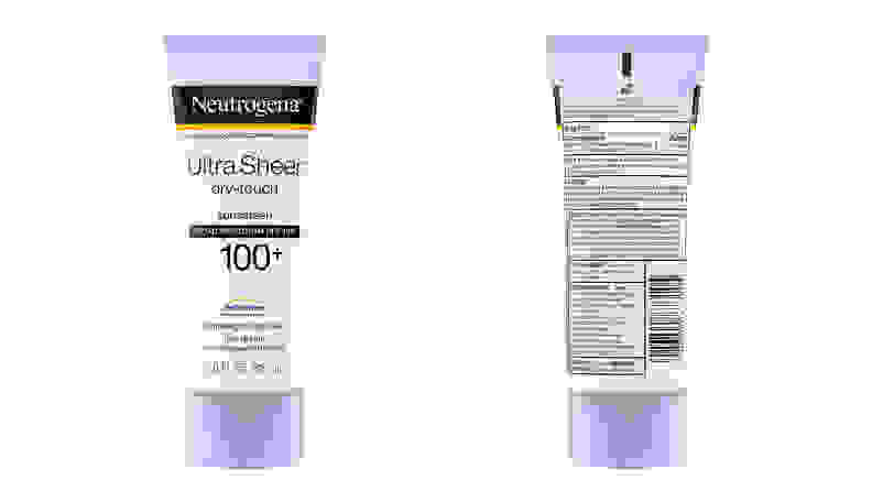 A photo of the Neutrogena Ultra Sheer Dry-Touch Sunscreen Broad Spectrum SPF 100+.