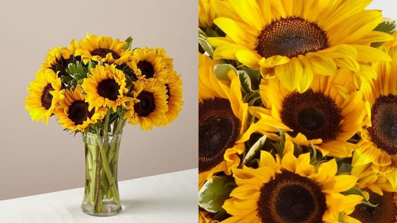 Honeybee Sunflowers